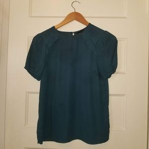 Who What Wear Teal Blouse